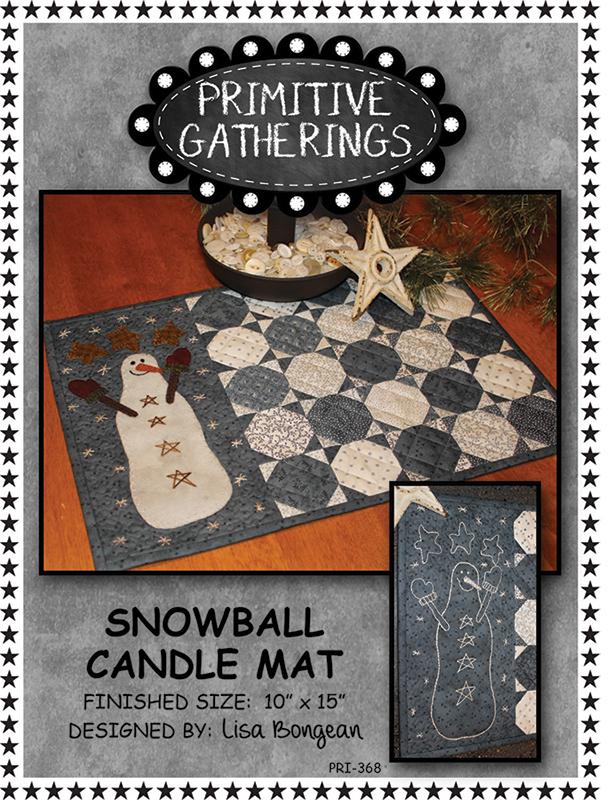 Snowball Candle Mat - Sewing Pattern