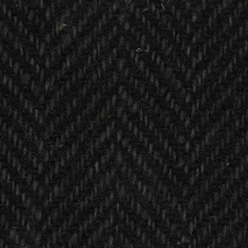 Wool Fat Quarter - Black Herringbone