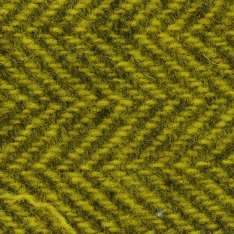 Wool Fat Quarter - Canary Herringbone