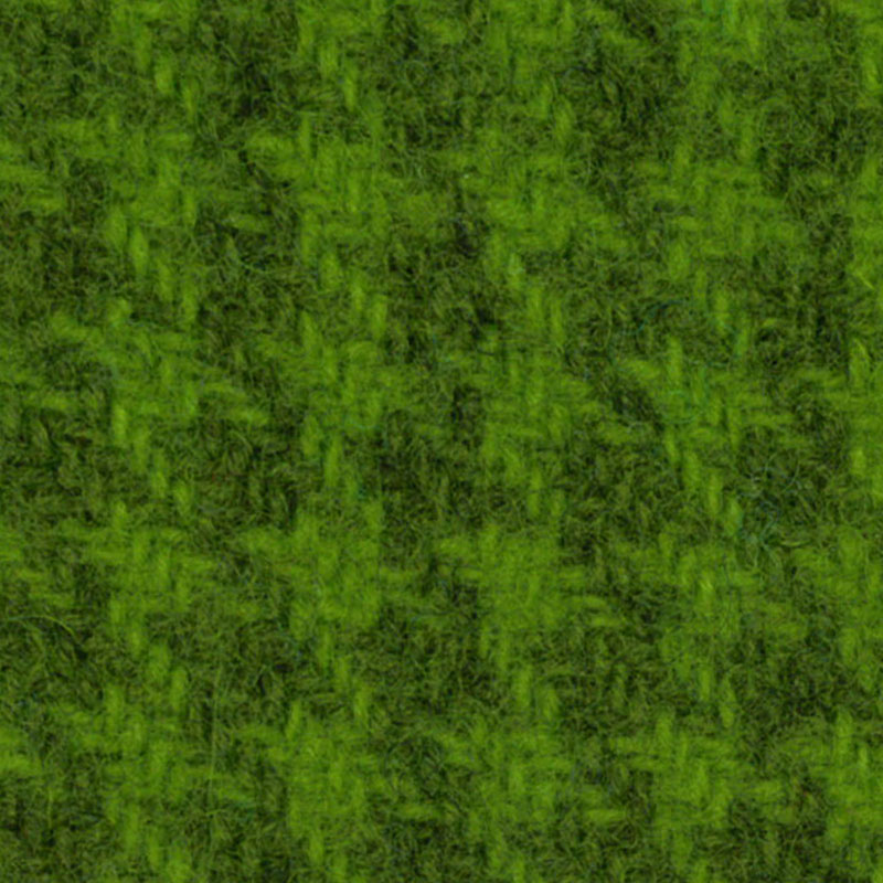 Wool Fat Quarter - Safety Green Houndstooth