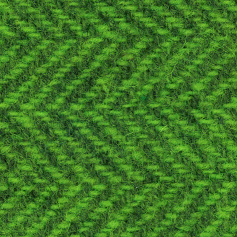 Wool Fat Quarter - Chartreuse Herringbone