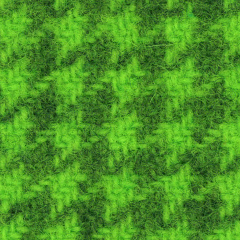 Wool Fat Quarter - Chartreuse Houndstooth