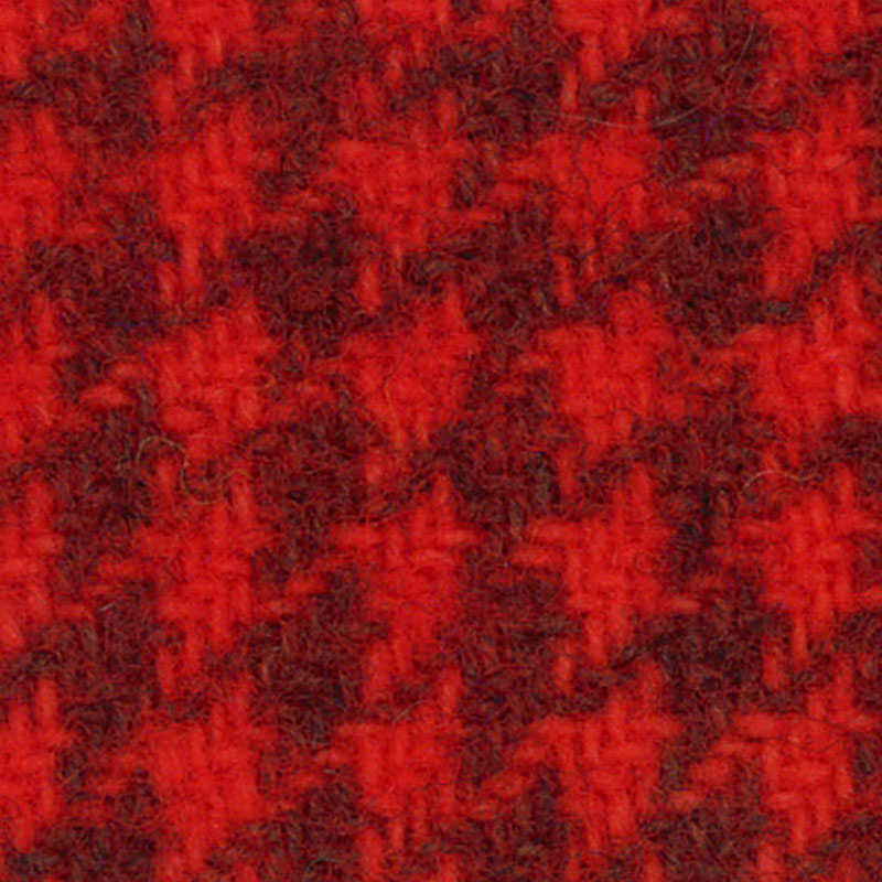 Wool Fat Quarter - Tangerine Houndstooth