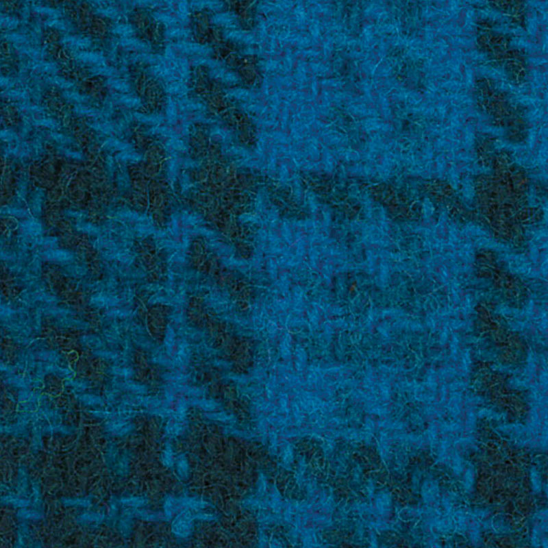 Wool Fat Quarter - Electric Blue Plaid