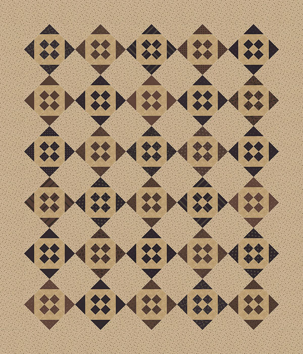 Primitive Gatherings Treasure Box Quilt Pattern 123Stitch