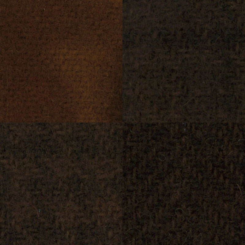 Wool Fat Quarter Bundle - Chocolate
