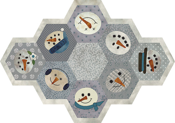 Snow Buddies Table Mat - Quilt Pattern
