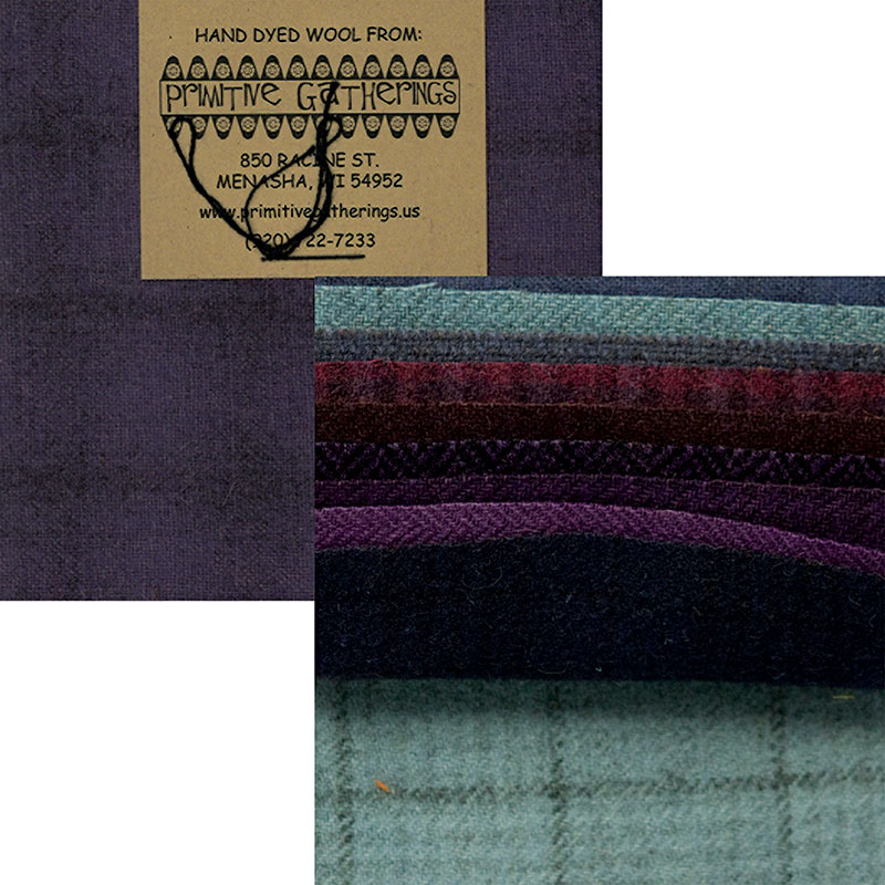 Wool 5" Charm Pack - Purples