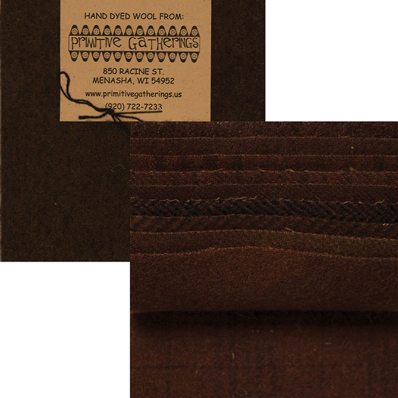Wool 5" Charm Pack - Chocolate