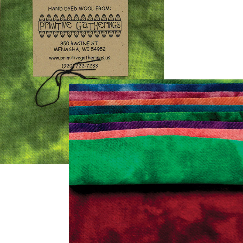 Wool 5" Charm Pack - Brights 2