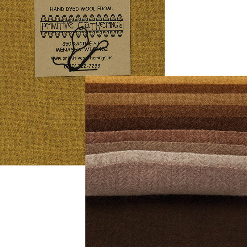 Wool 5" Charm Pack - Primitive 1"