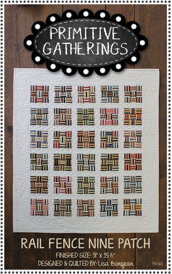 Rail Fence Nine Patch - Quilt Pattern