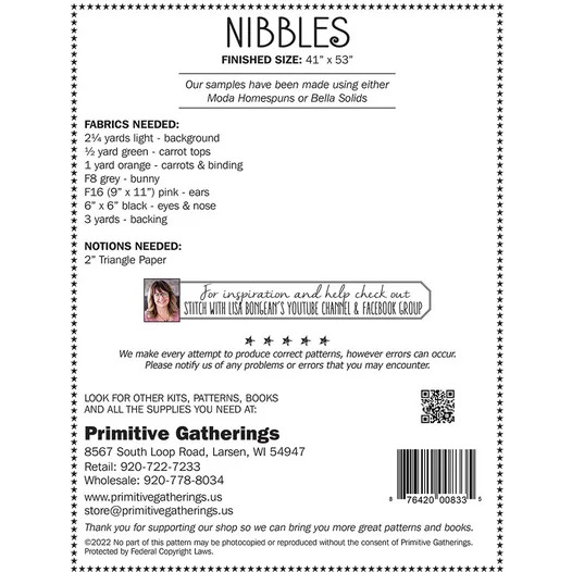 Nibbles - Quilt Pattern