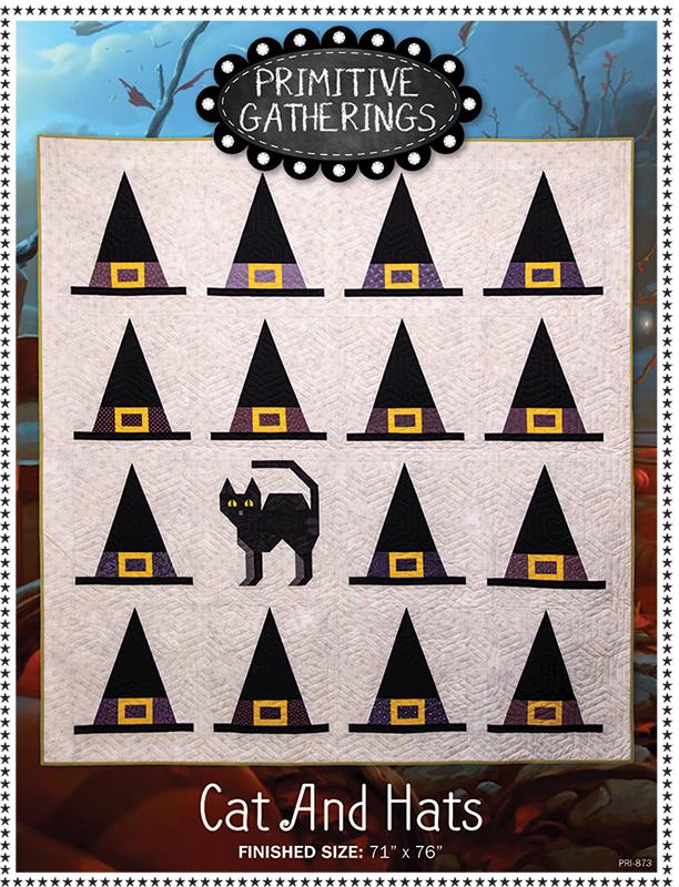 Cat and Hats - Halloween Quilt Pattern