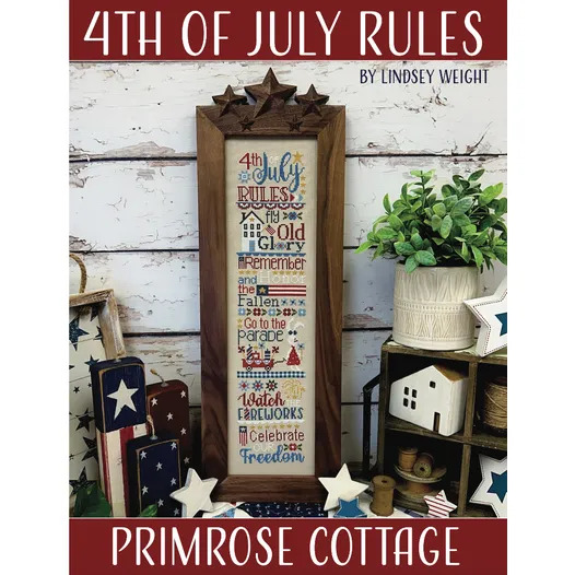 4th of July Rules - Cross Stitch Pattern