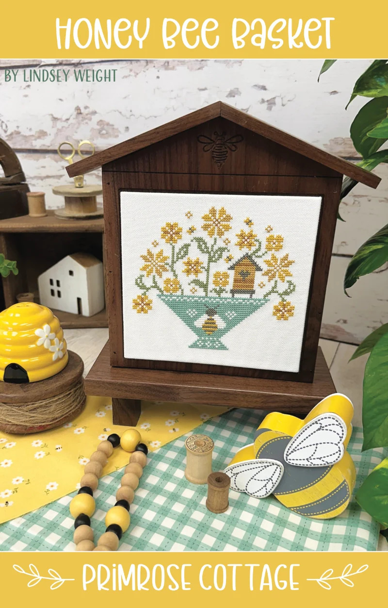 Honey Bee Basket - Cross Stitch Pattern