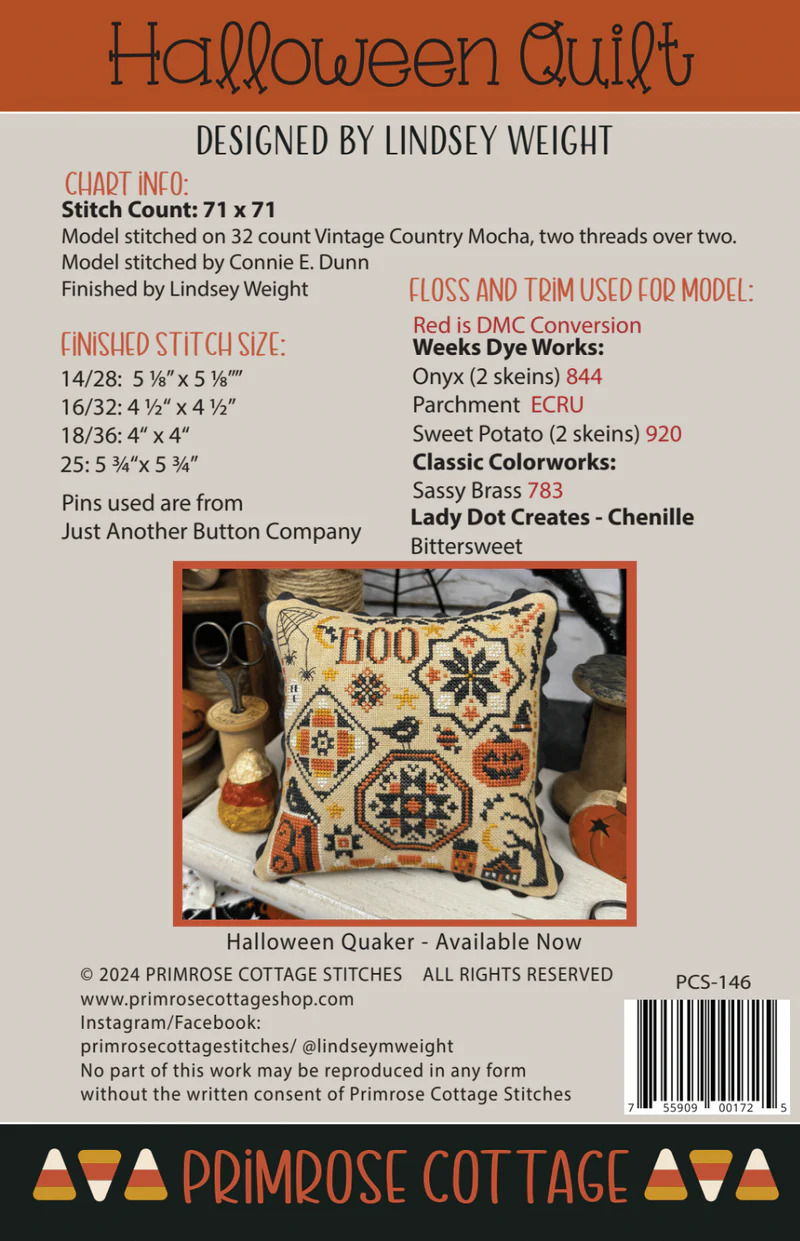 Halloween Quilt - Cross Stitch Pattern