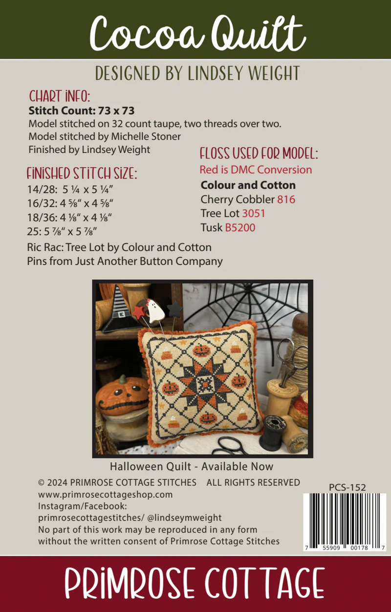Cocoa Quilt - Christmas Cross Stitch Pattern