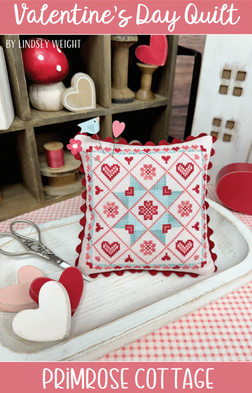 Valentine's Day Quilt - Cross Stitch Pattern