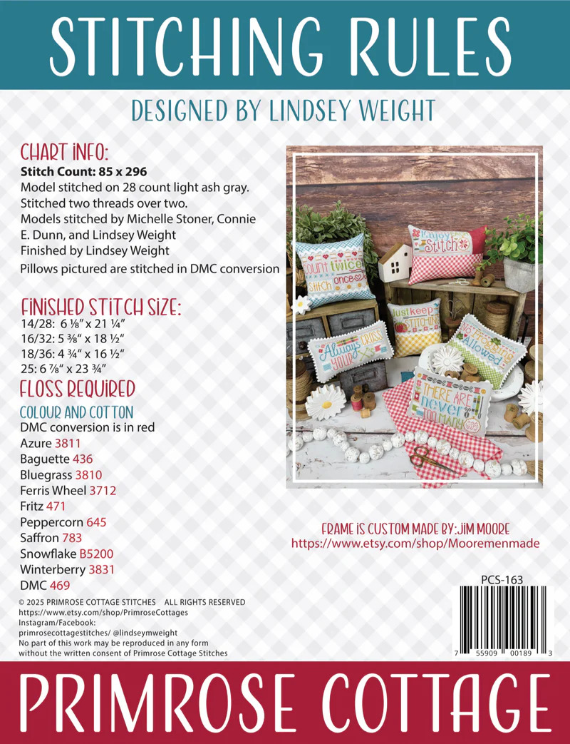 Stitching Rules - Cross Stitch Pattern