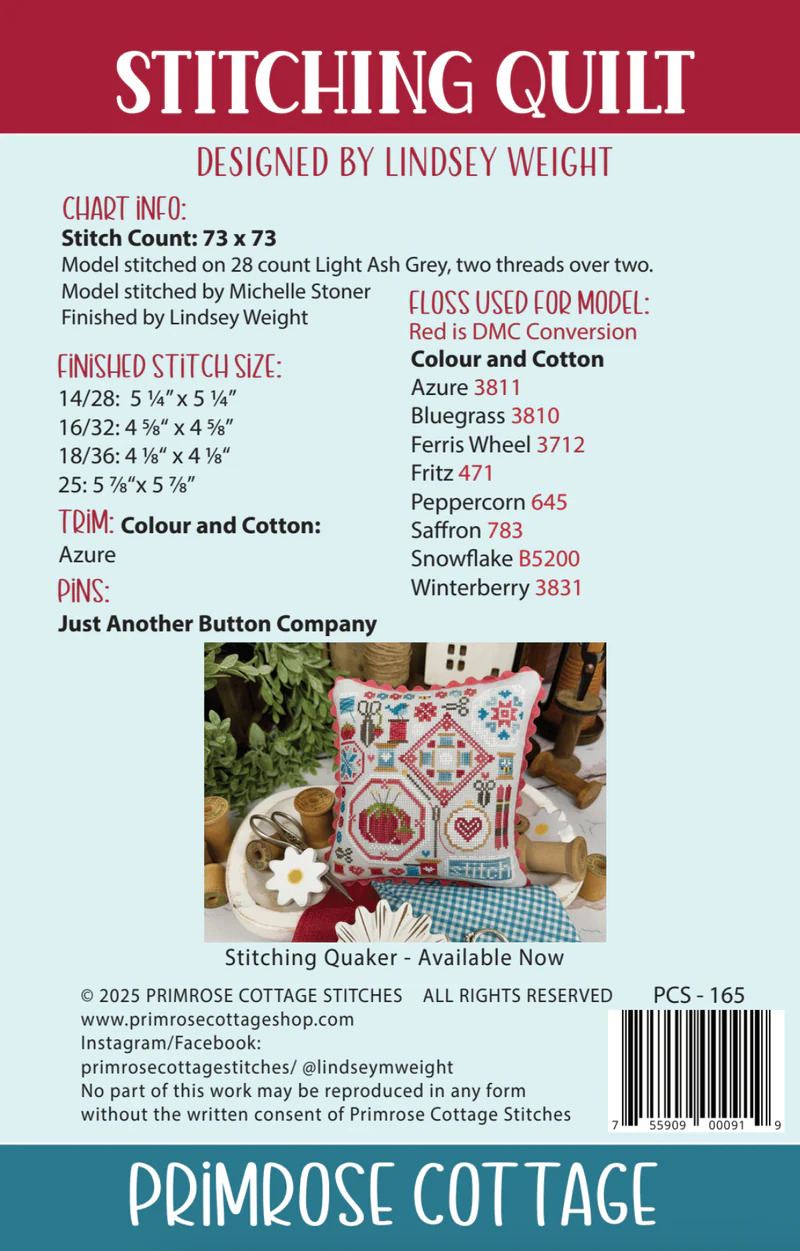 Stitching Quilt - Cross Stitch Pattern