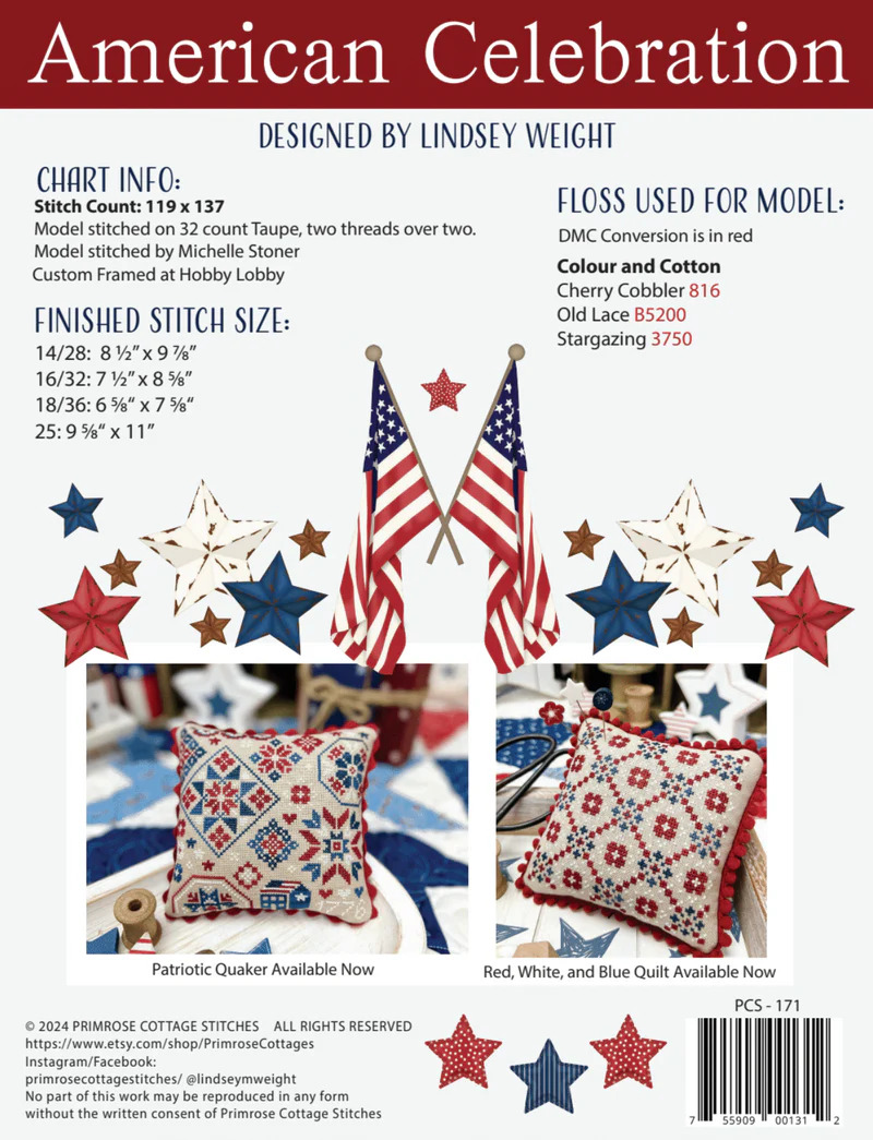American Celebration - Patriotic Cross Stitch Pattern