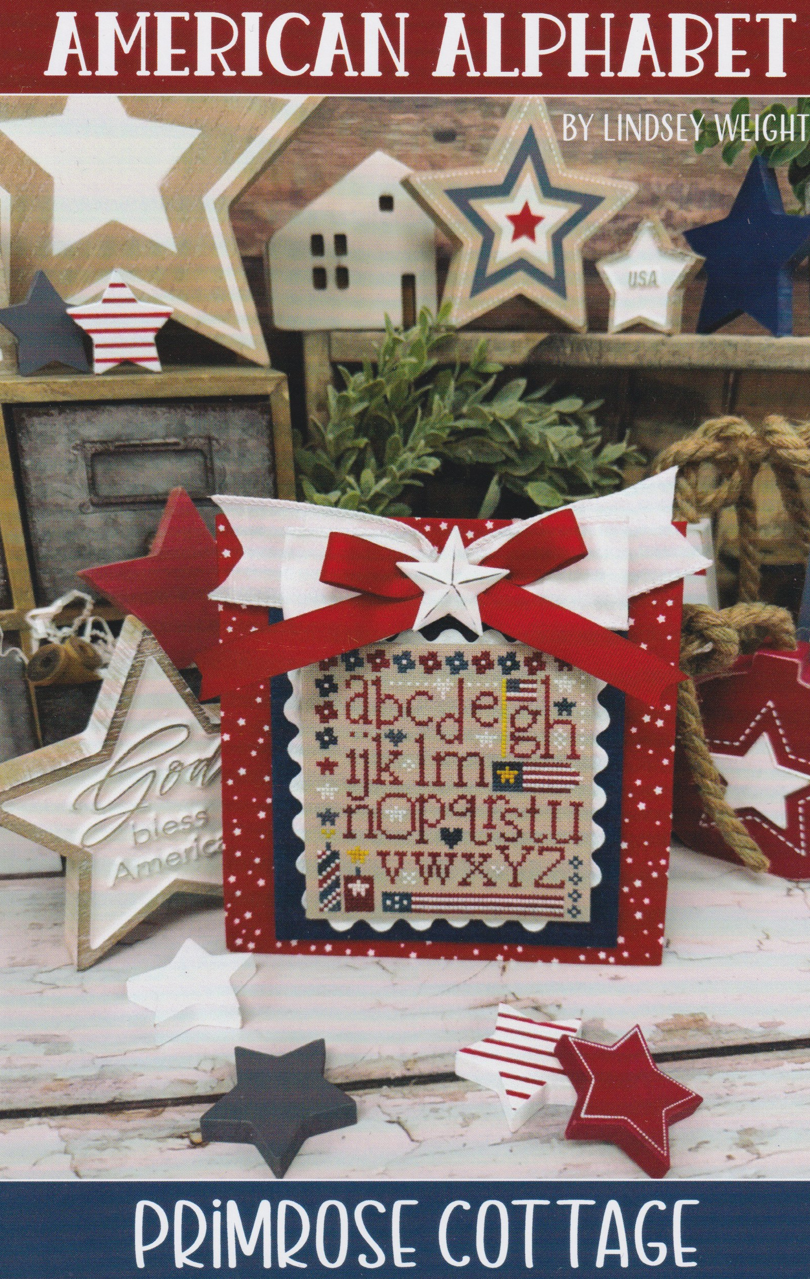 American Alphabet - Patriotic Cross Stitch Pattern