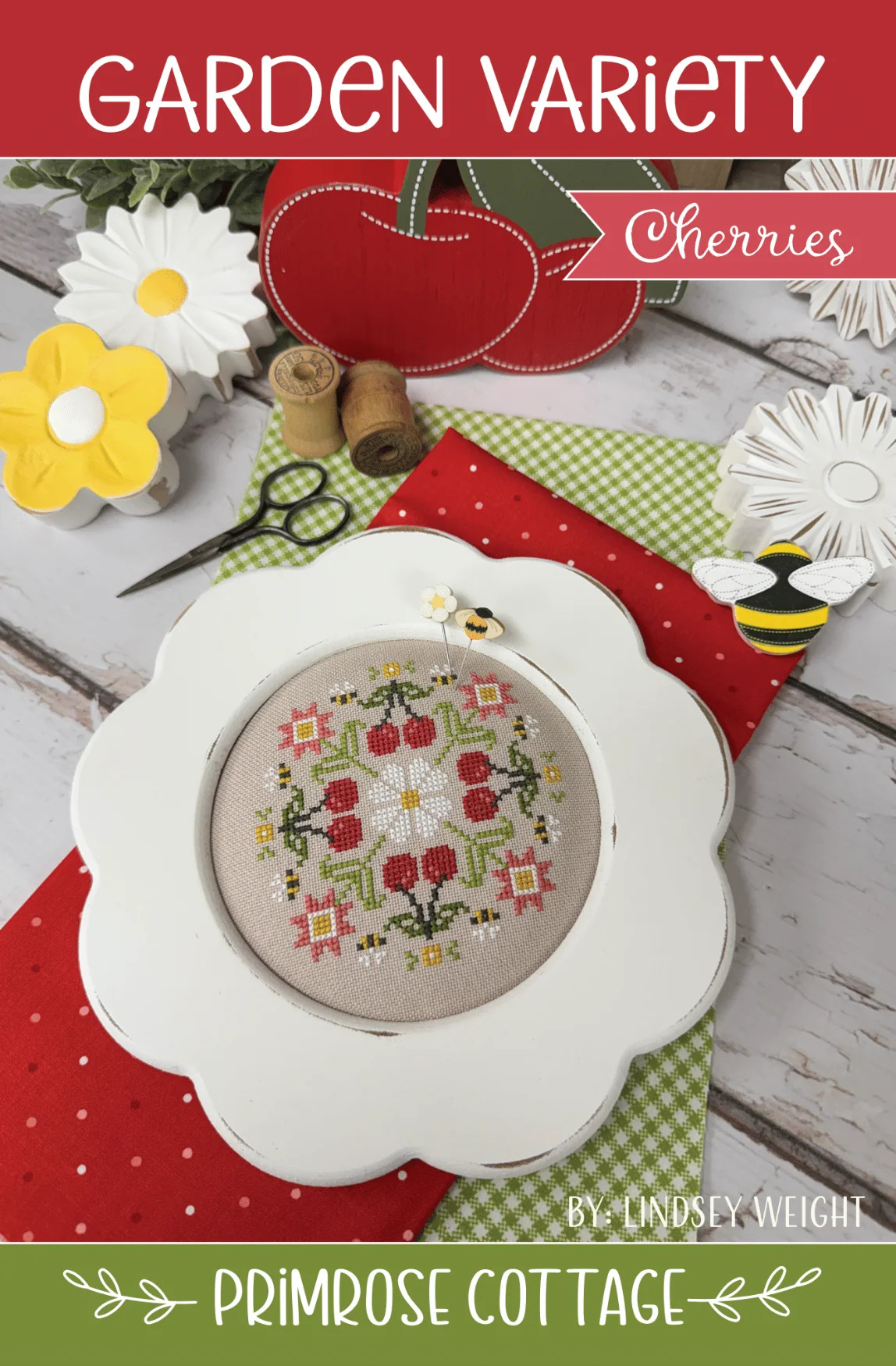 Garden Variety - Cherries - Cross Stitch Pattern