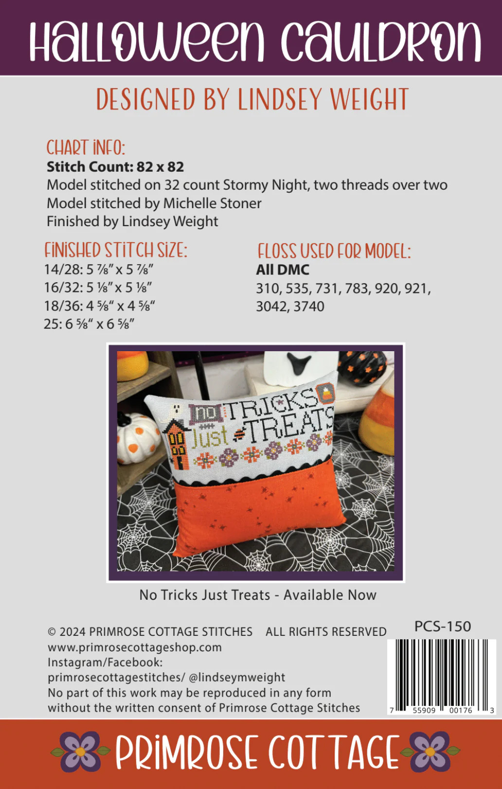 Halloween Cauldron - Cross Stitch Pattern
