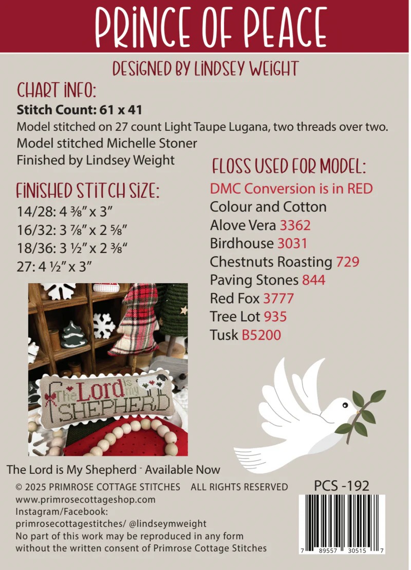 Prince of Peace - Christmas Cross Stitch Pattern