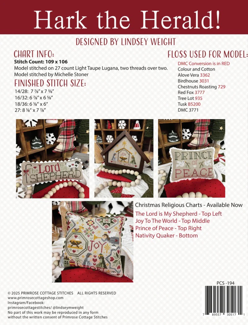 Hark the Herald! - Christmas Cross Stitch Pattern