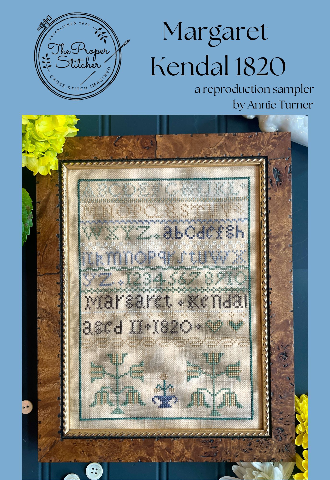 Margaret Kendal 1820 - Cross Stitch Pattern