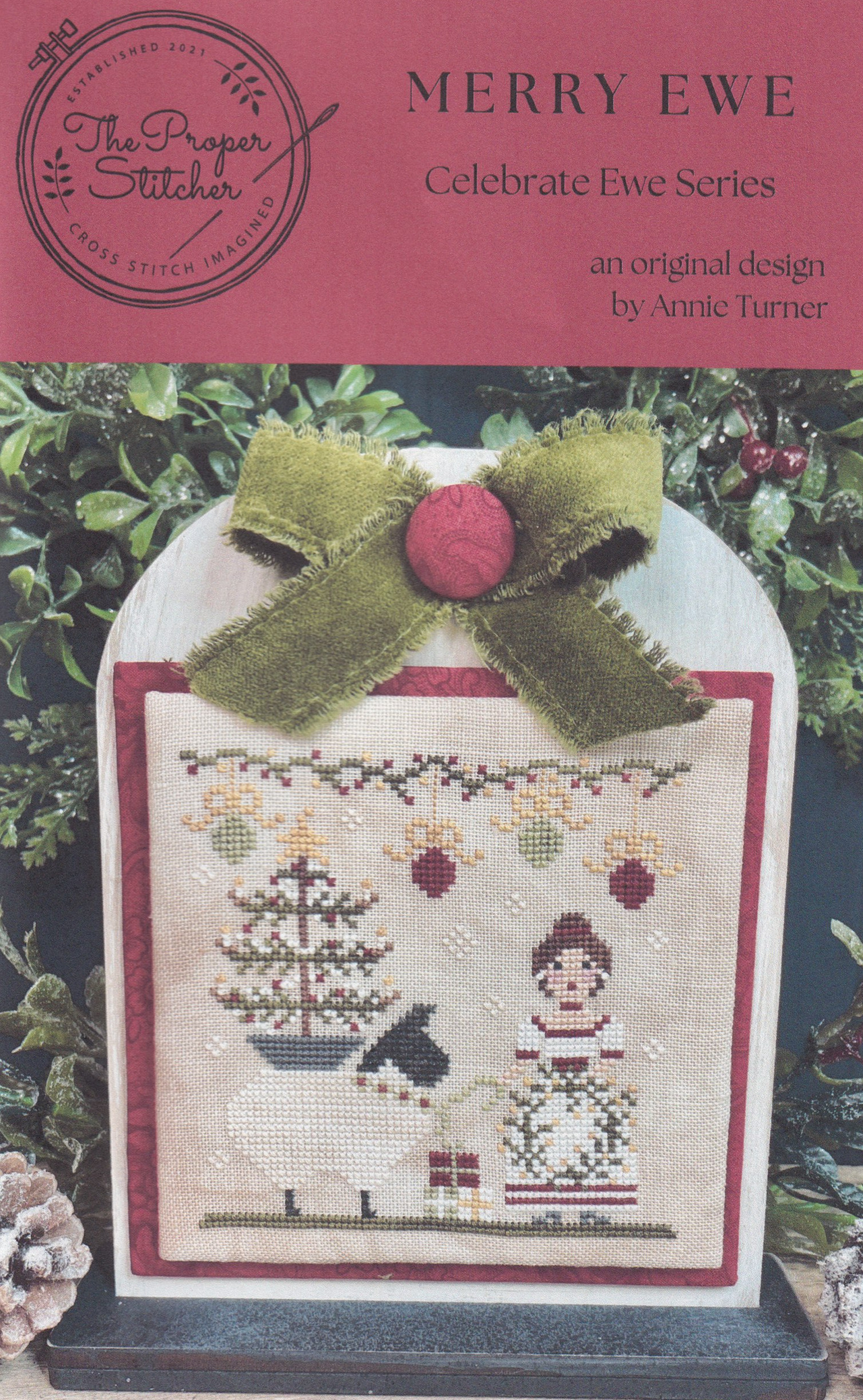 Merry Ewe - Christmas Cross Stitch Pattern