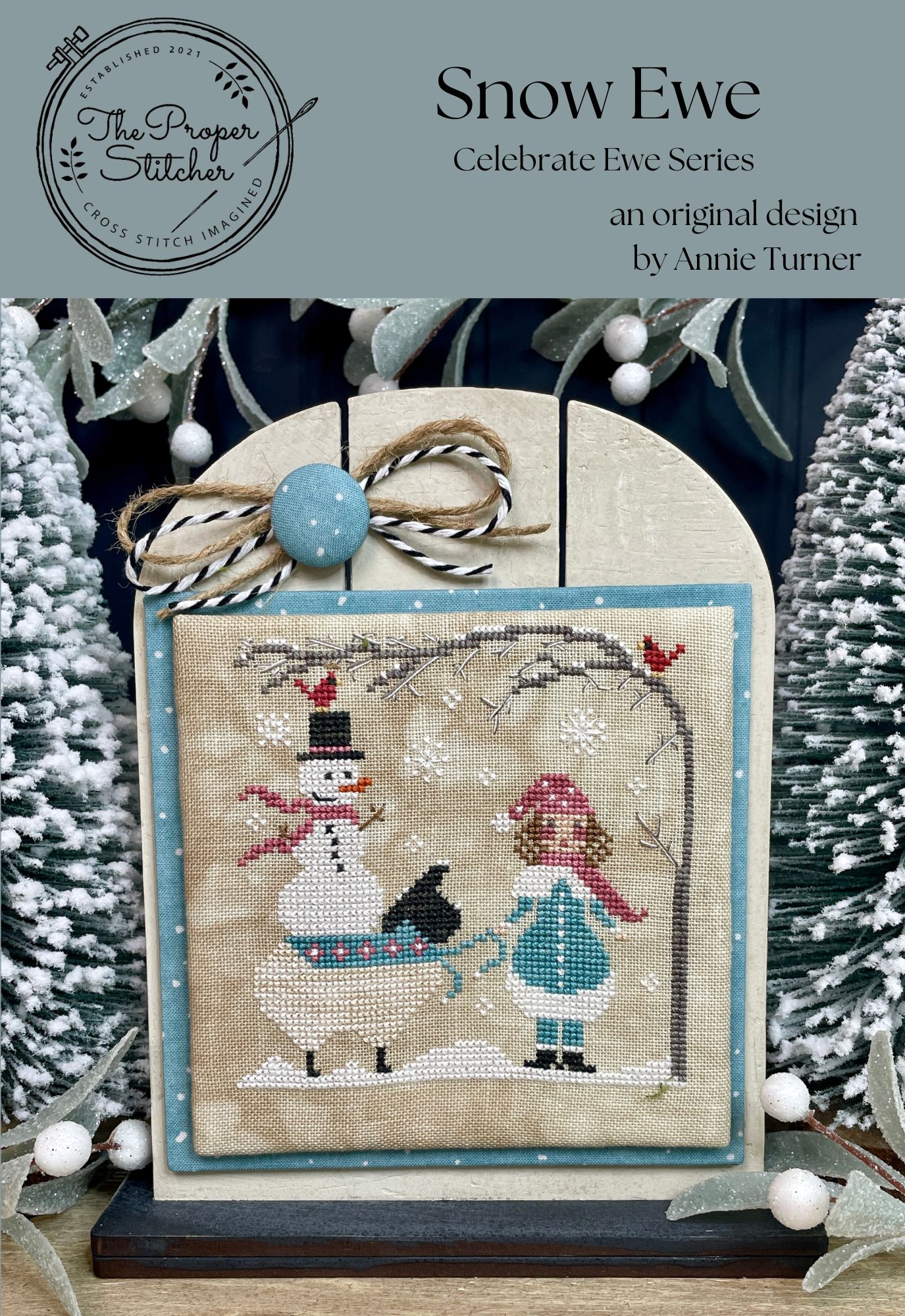 Snow Ewe - Christmas Cross Stitch Pattern