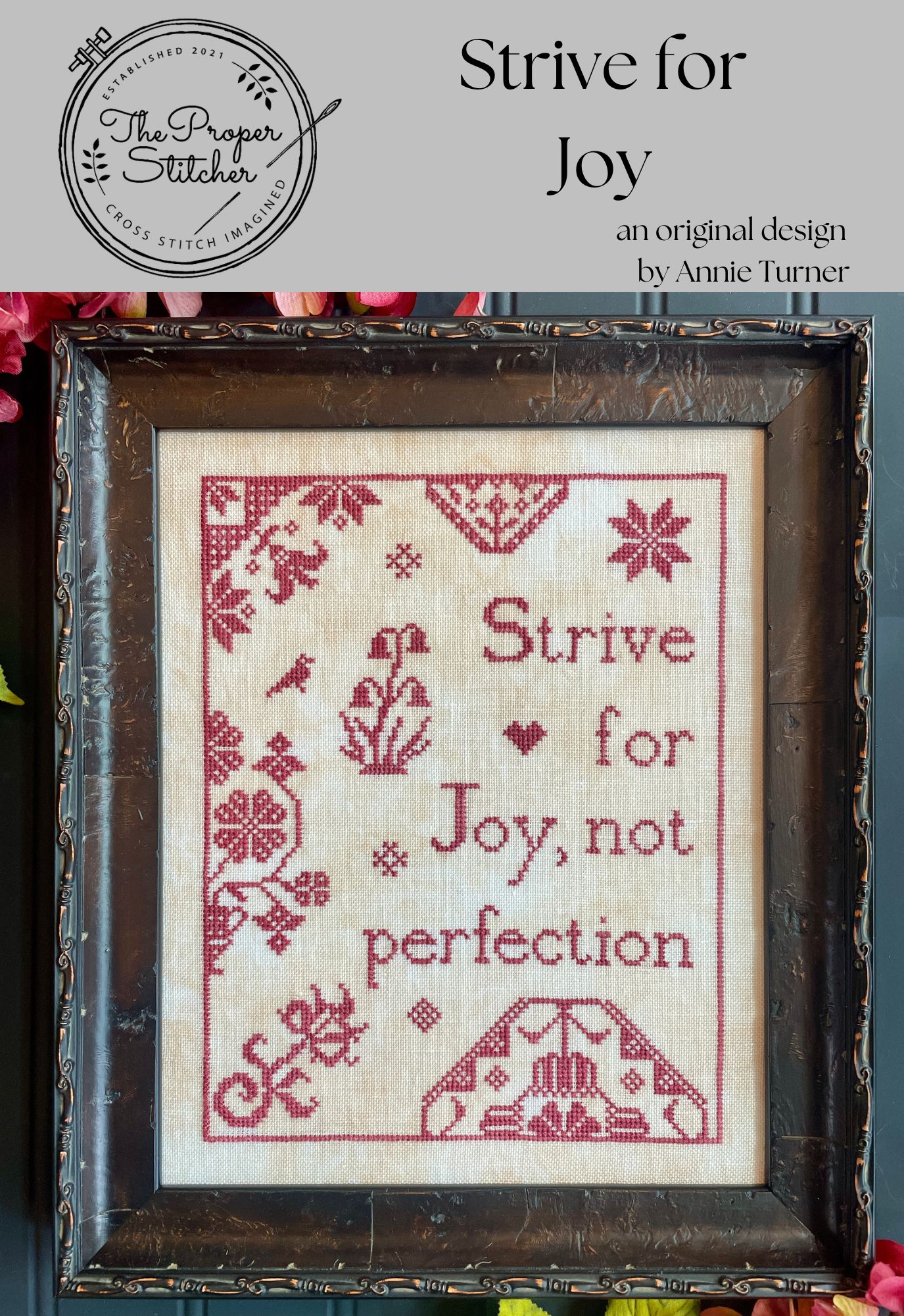 Strive For Joy - Cross Stitch Pattern