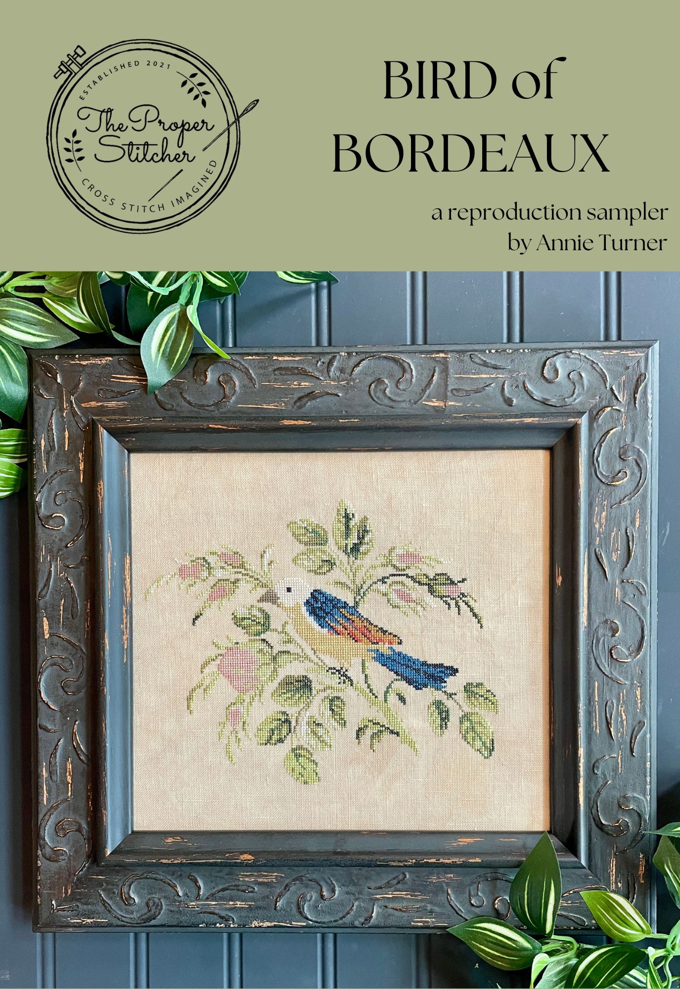 Bird of Bordeaux - Cross Stitch Pattern