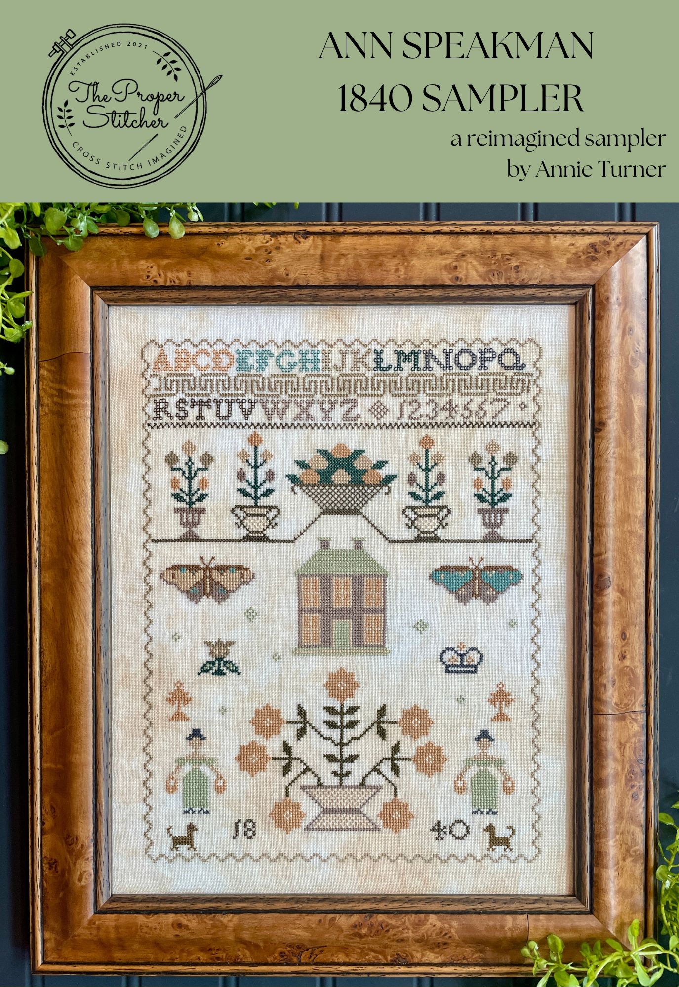 Ann Speakman 1840 Sampler - Cross Stitch Pattern