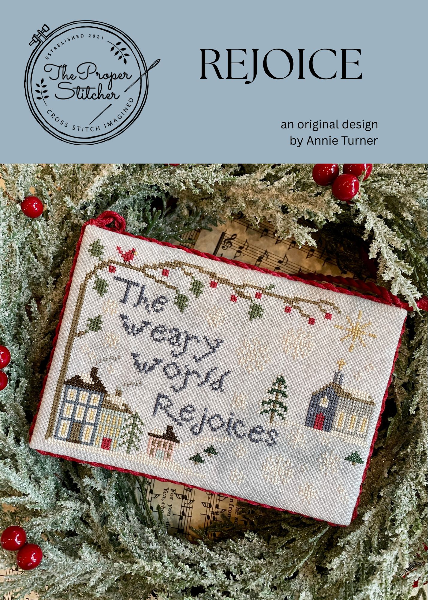 Rejoice - Christmas Cross Stitch Pattern
