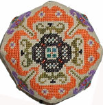 Halloween Flower Biscornu - Cross Stitch Pattern