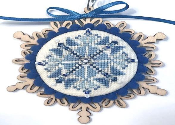 Blue Snowflake Ornament - Christmas Cross Stitch Kit
