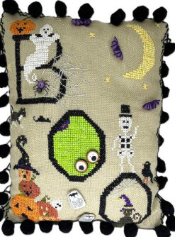 Midnight Boo - Halloween Cross Stitch Pattern
