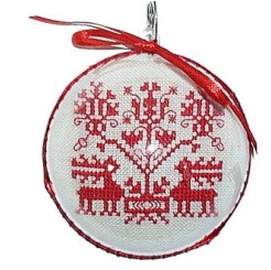 A Redwork Christmas Ornament - Cross Stitch Kit