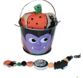 Little Monsters Buckets - Halloween Cross Stitch Kit