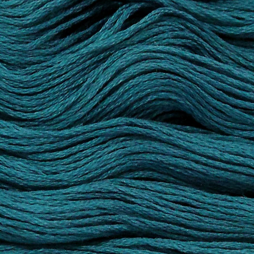 Presencia Finca Embroidery Floss - Ultra Dark Turquoise 3670, zoomed in. Select this picture to zoom back out.
