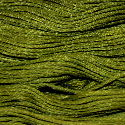 Presencia Finca Embroidery Floss - Dark Moss Green 4817, zoomed in. Select this picture to zoom back out.