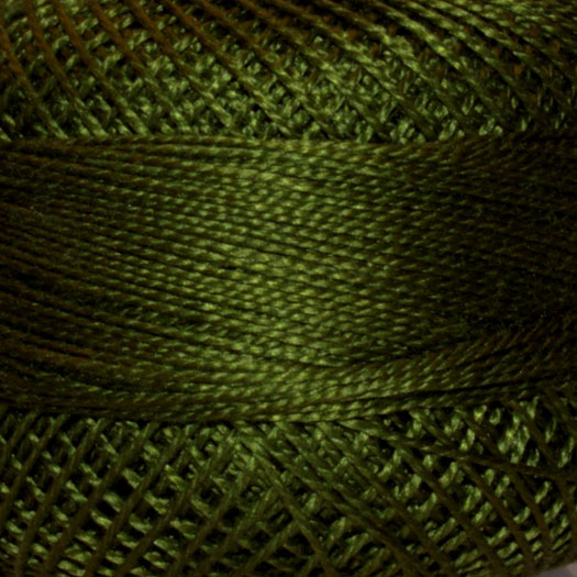 Presencia Finca Perle Cotton 3 - Avocado Green 4565, zoomed in. Select this picture to zoom back out.