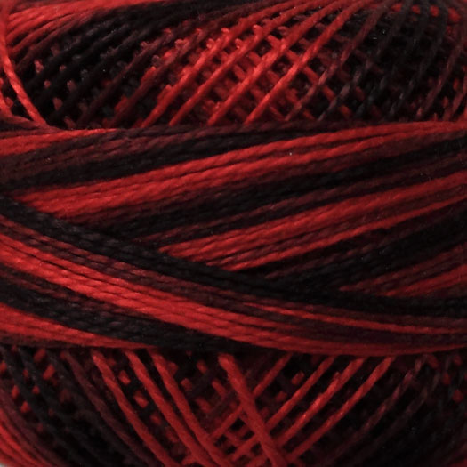 Finca Perle Floss Size 8 Red & Black 9275