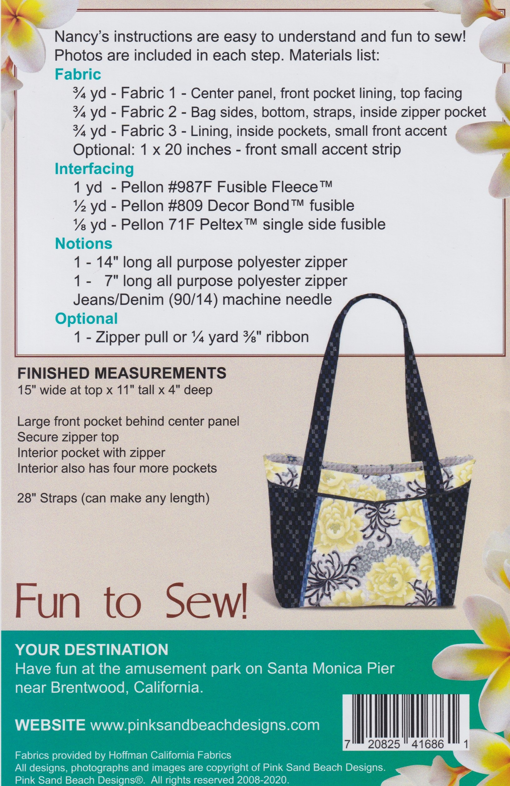 Brentwood Bag - Quilt Pattern
