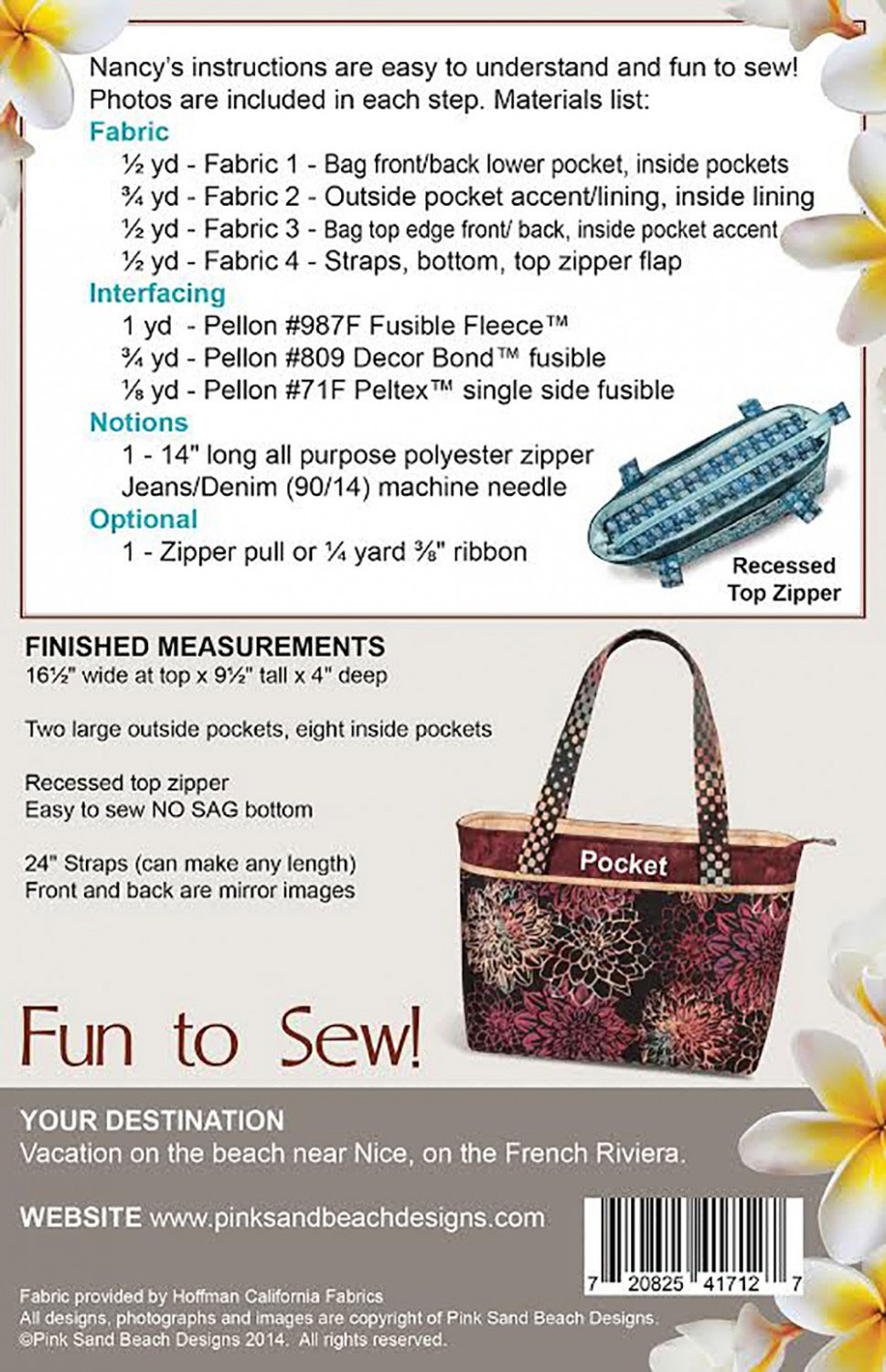 Riviera Handbag - Quilt Pattern