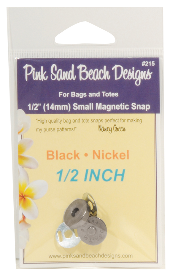 Small Magnet Purse Snap/Black N